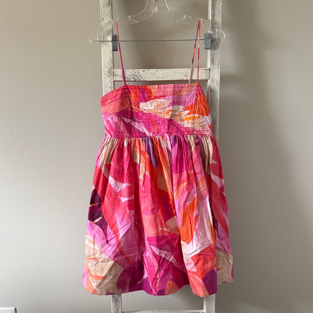 H&M Pink and Orange Mini Dress
